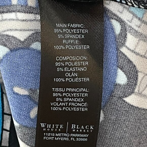 WHBM Black Sleeveless Off Shoulder Blouse Size L - Picture 4 of 5